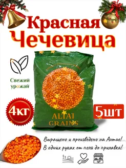 Чечевица красная 4 кг ALTAI GRAINS 246608523 купить за 641 ₽ в интернет-магазине Wildberries