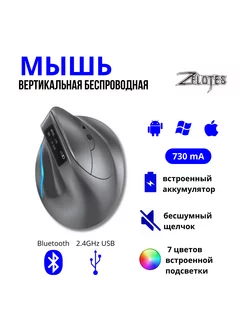 Вертикальная беспроводная мышь F-26C Zelotes 246616302 купить за 2 975 ₽ в интернет-магазине Wildberries