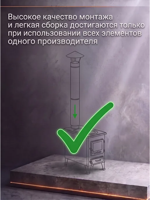 Печные Отвод дымохода 100мм 45* (для буржуек), 100мм 45, фото 4