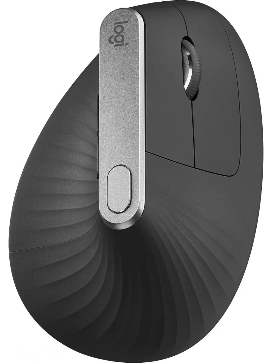 LOGITECH Мышь MX Vertical черный серебристый оптическая