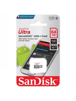 Карта памяти Ultra 64Gb microSDXC UHS-I Class 10