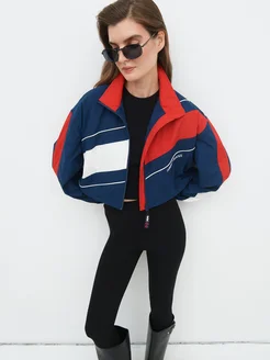 Куртка укороченная на молнии свободный крой TOMMY JEANS 246687446 купить за 12 308 ₽ в интернет-магазине Wildberries