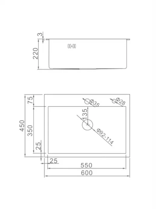 Gerhans Мойка кухонная врезная герханс 60х45, 60x45, фото 8
