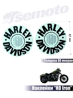 Наклейки Harley-Davidson Sportster IRON Black Silver semoto.by 246711643 купить за 883 ₽ в интернет-магазине Wildberries