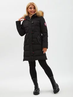 Куртка пуховик с капюшоном Canada Goose 246721278 купить за 13 751 ₽ в интернет-магазине Wildberries