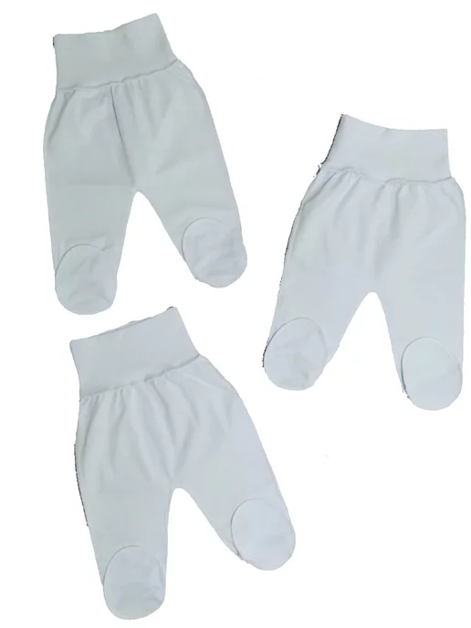 SmallKids Ползунки на широкой резинке для новорожденных, кулирка, 3 шт, 3 шт