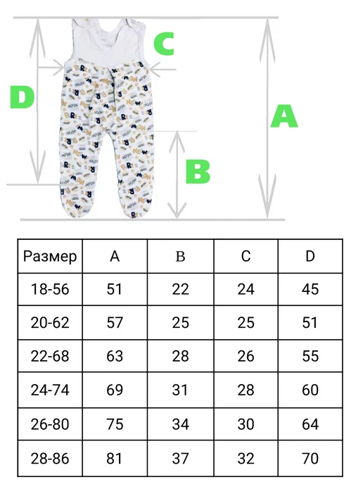 SmallKids Ползунки высокие на кокетке для малышей из кулирки, 3 шт, 3 шт, фото 4