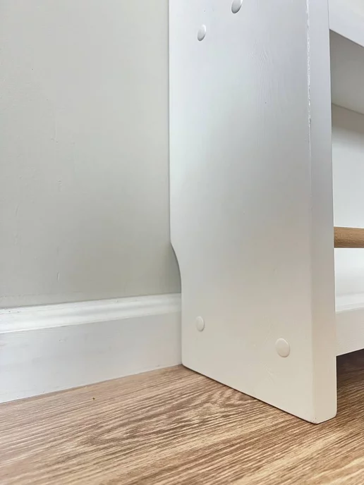 wood_uu Полка для книг метод Монтессори напольная, белый, фото 4