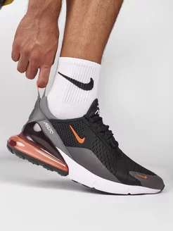 Кроссовки беговые AIR MAX 270 Black Total Orange GS Nike 246777630 купить за 3 792 ₽ в интернет-магазине Wildberries