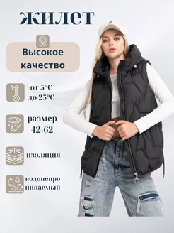 Жилетка утепленная с капюшоном Hana shop 246797008 купить за 3 290 ₽ в интернет-магазине Wildberries