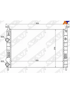 Радиатор охлаждения для Фиат Альбеа 2002-2005, Fiat Albea ра