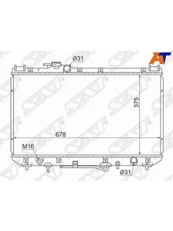 Радиатор охлаждения для Тойота Камри V10 1991-1997, Toyota C