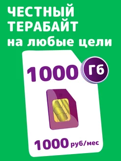 Сим карта Терабайт МГФ Экомобайл 246838950 купить за 196 ₽ в интернет-магазине Wildberries