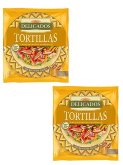 Лепешки Tortillas Мексиканские сырные пшеничные, 400 г, 2 уп