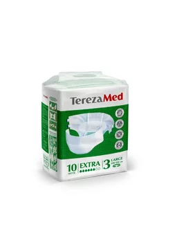 TerezaMed Подгузники для взрослых Extra размер L, 10шт. TerezaMed 246867722 купить за 1 177 ₽ в интернет-магазине Wildberries