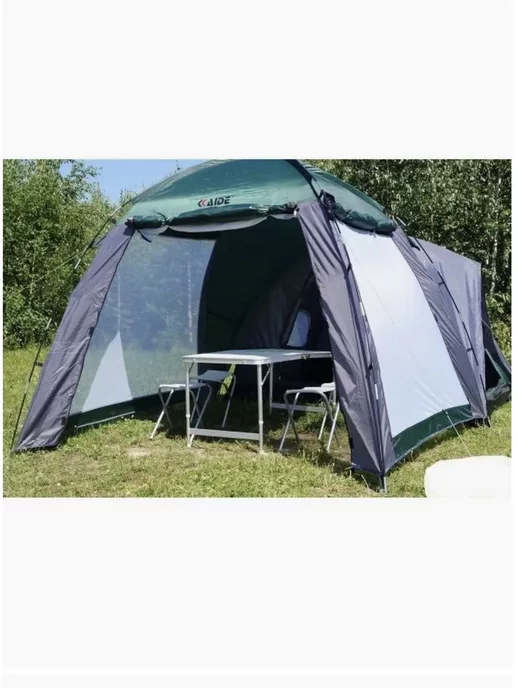 HOMEMARKET24/7 Палатка тандем с кухней 4-х местная с тамбуром, зеленый, фото 2