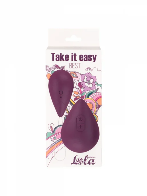 lola games Виброяйцо Take it Easy Best (10 режимов), фиолетовый, фото 3
