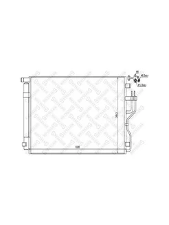 Радиатор кондиционера Hyundai ix35 09>, KIA Sportage 2.0i-2