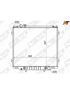 Радиатор охлаждения для Хендай Терракан 2001-2007, Hyundai T