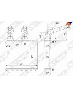 Радиатор отопителя для Ниссан Примера P11 1995-2000, Nissan