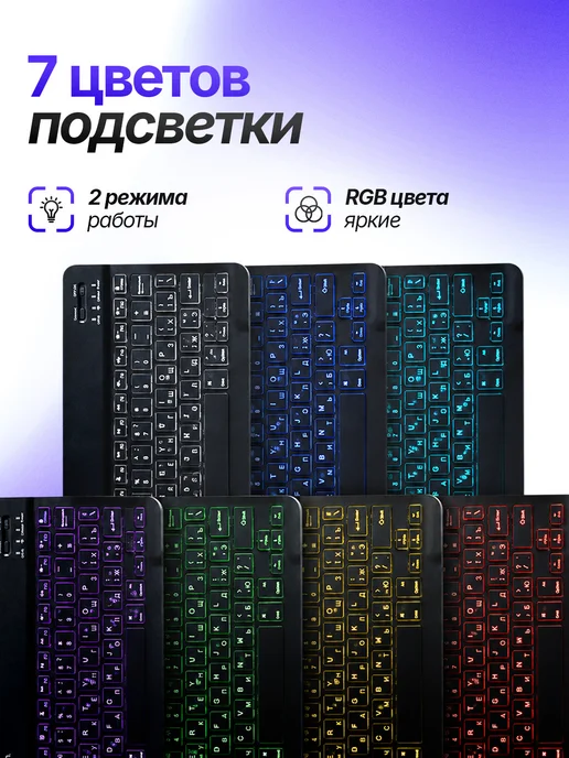 Орбита Клавиатура и мышь беспроводные Bluetooth, черный, фото 2