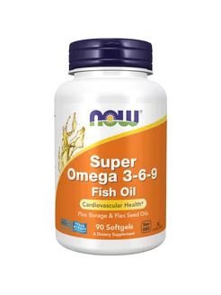 Super Omega 3-6-9, 1200 mg, Супер Омега 3-6-9, 90 капсул