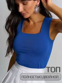 Топ двойной под пиджак Kristina N. 246949368 купить за 1 092 ₽ в интернет-магазине Wildberries