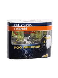 Автолампа H4 60/55 P43t FOG BREAKER 2600K,2шт 12V OSRAM OSRAM 246969648 купить за 1 679 ₽ в интернет-магазине Wildberries