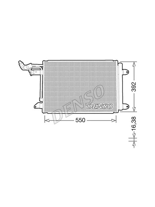 DENSO Радиатор кондиционера для Audi A3 8P DCN32032, вариант, фото 2