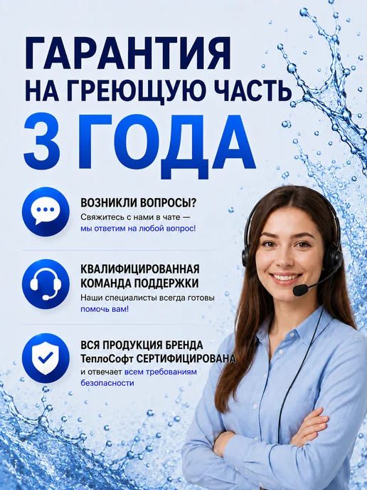 ТеплоСофт Греющий кабель в трубу саморегулирующийся 25 метров, вариант, фото 4