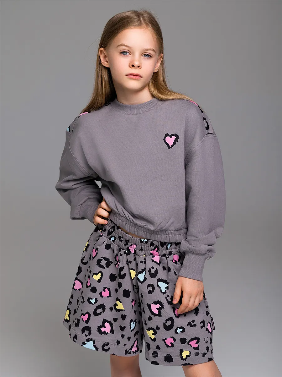 Свитшот + шорты, December Sky 18-4016