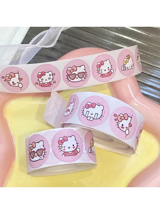Elkanity Наклейки Hello Kitty набор розовых стикеров с хеллоу китти, розовый, фото 2