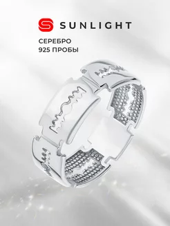 Серебряное кольцо без вставки SUNLIGHT 247042419 купить за 978 ₽ в интернет-магазине Wildberries