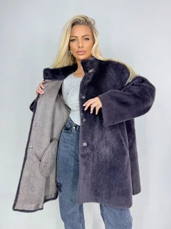 Шуба искусственная Без капюшоном (OVERSIZE) Shopken 247081494 купить за 5 429 ₽ в интернет-магазине Wildberries