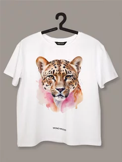 Футболка с принтом Леопарда MONO MOOD 247098594 купить за 1 466 ₽ в интернет‑магазине Wildberries