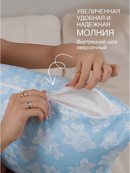 РухТекс Наперники 70х70 на молнии комплект 2 штуки, вариант, фото 2