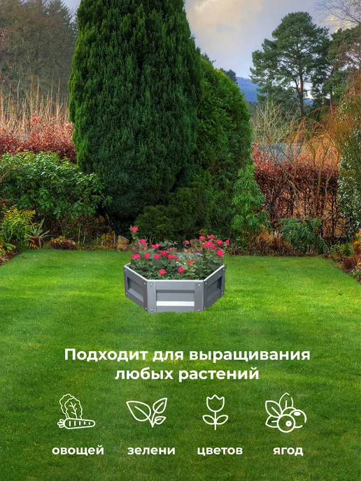 По Уму Клумба садовая. Диаметр 60 см, вариант, фото 5