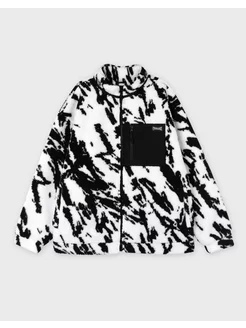 Куртка-бомбер oversize из искусственного меха
