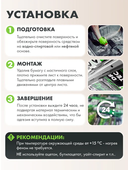 DreamCar Technology Шумоизоляция и виброизоляция DCT Base 2мм, 3.1 м2 (валик), вариант, фото 7