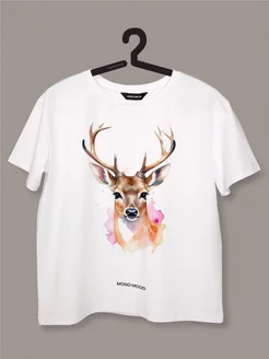 Футболка с принтом Леопарда MONO MOOD 247098594 купить за 1 466 ₽ в интернет‑магазине Wildberries