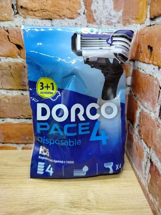 DORCO Одноразовые бритвенные станки мужские, черный, фото 2