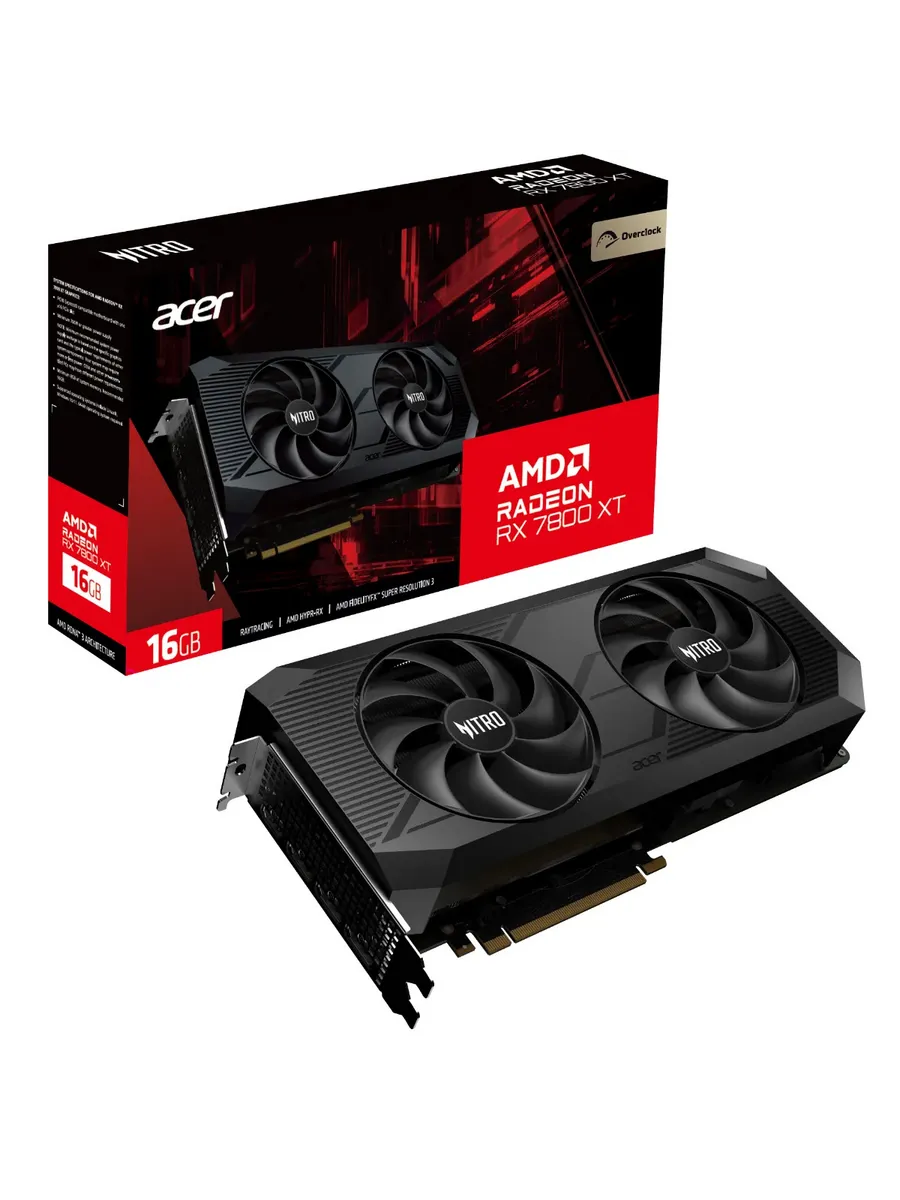 Видеокарта RX 7800XT 16ГБ (DP.Z37WW.P01) Acer купить по цене 58 783 ₽ в интернет-магазине Wildberries | 247241178