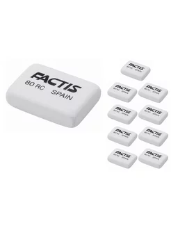 FACTIS Ластик 3 шт 80 RC 28х20х7мм, белый