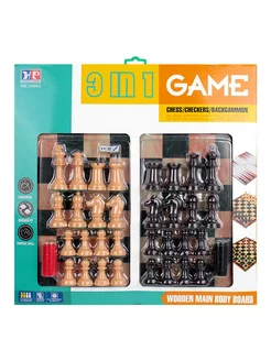 Настольная игра 3в1 "chess / checkers / backgammon" Darvish 247262622 купить за 1 261 ₽ в интернет-магазине Wildberries