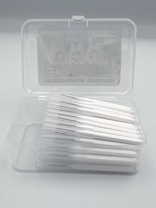 EASYbetter Межзубные ершики для зубов и брекетов 0,4 мм набор 60 штук, 0 4, фото 7