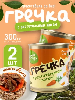 Гречка с растительным мясом 300х2