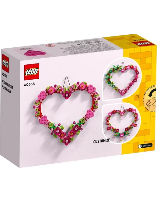 LEGO Конструктор Creator 40638 Украшение в виде сердца, розовый, фото 3
