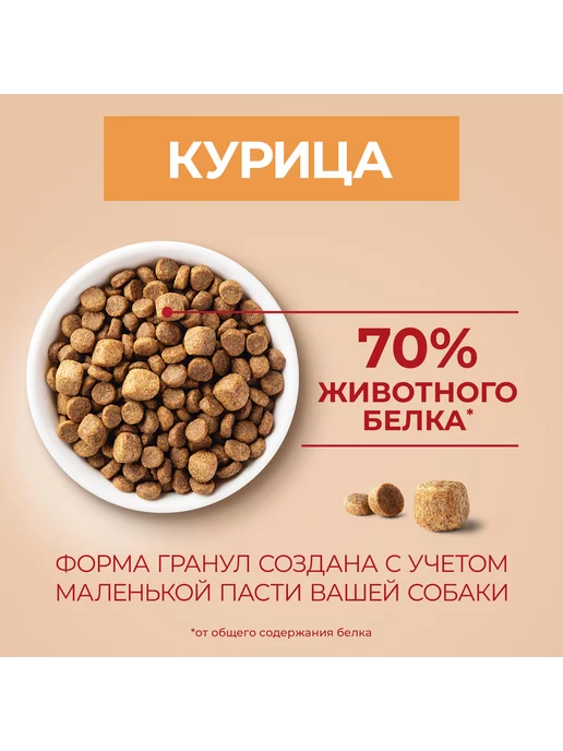 Сухой корм PURINA ONE Активных для собак, курица, 3 кг, фото 7