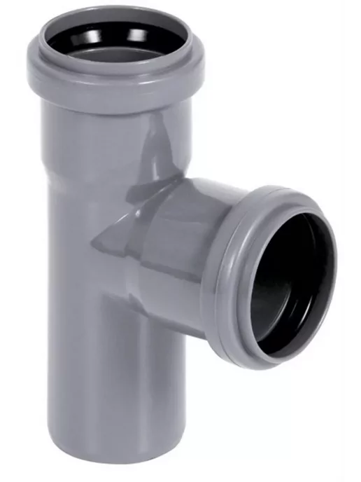 FLEXTRON Тройник 50х50х90 для канализации, 50x50x90, фото 2