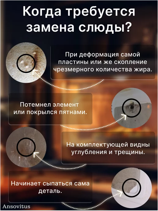 Ansovitus Слюда для микроволновки универсальная 118х99 мм, 118x99 мм, фото 4